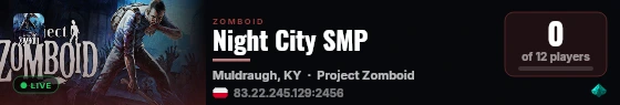 Night City SMP live status badge