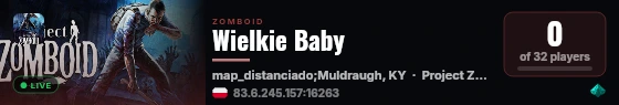 Wielkie Baby live status badge