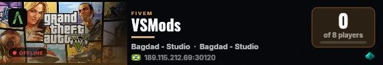 VSMods live status badge