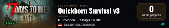 Quickborn Survival v3 live status badge