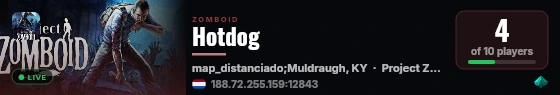 Hotdog live status badge