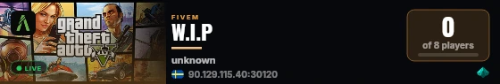 W.I.P live status badge