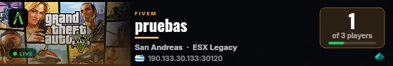 pruebas live status badge