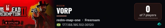 VORP live status badge