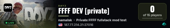 FFFF DEV [private] live status badge