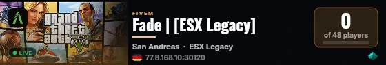 Fade | [ESX Legacy] live status badge