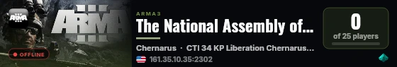 The National Assembly of Lesotho live status badge