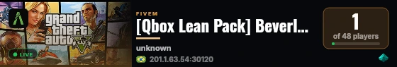 [Qbox Lean Pack] Beverly Hills RP live status badge