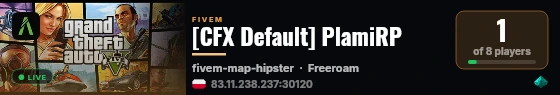 [CFX Default] PlamiRP live status badge