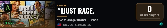 ^1JUST RACE. live status badge