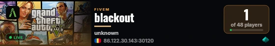 blackout live status badge