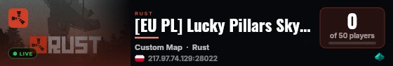 [EU PL] Lucky Pillars Sky Block | Lobby live status badge