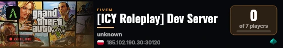 [ICY Roleplay] Dev Server live status badge