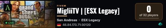 MigliiTV | [ESX Legacy] live status badge