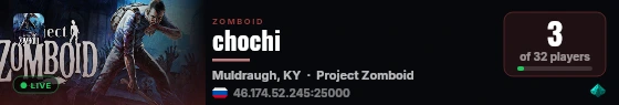 chochi live status badge