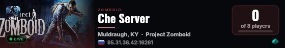 Che Server live status badge