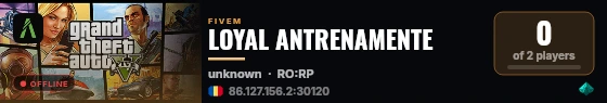 LOYAL ANTRENAMENTE live status badge