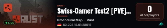 Swiss-Gamer Test2 [PVE] [CH/DE] [Whitelist] live status badge