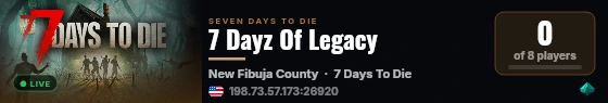 7 Dayz Of Legacy live status badge