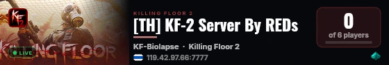 [TH] KF-2 Server By REDs live status badge
