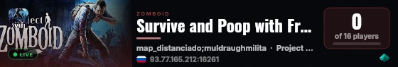 Survive and Poop with Friends live status badge