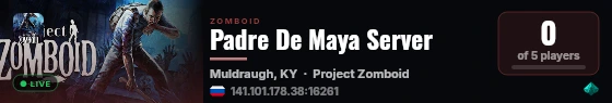 Padre De Maya Server live status badge