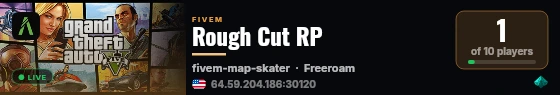 [QBCore Framework] Rough Cut RP live status badge