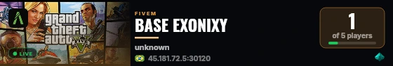 BASE EXONIXY live status badge