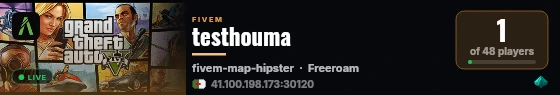testhouma live status badge