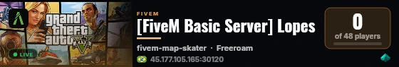 [FiveM Basic Server] Lopes live status badge