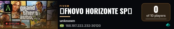 🡺FNOVO HORIZONTE SP🡸 live status badge