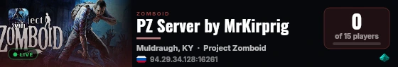 PZ Server by MrKirprig live status badge