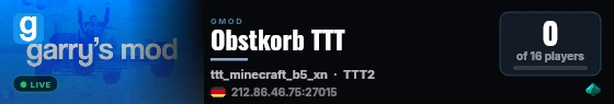 Obstkorb TTT live status badge
