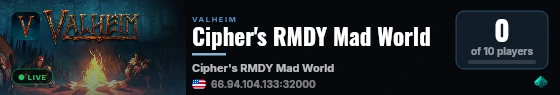 Cipher's RMDY Mad World live status badge