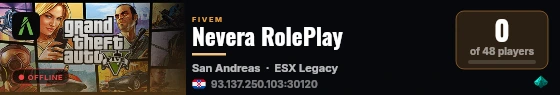 Nevera RolePlay live status badge
