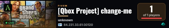 [Qbox Project] change-me live status badge