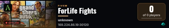 ForLife Fights live status badge