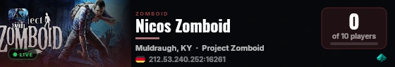 Nicos Zomboid live status badge