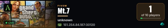 Mt.7 live status badge