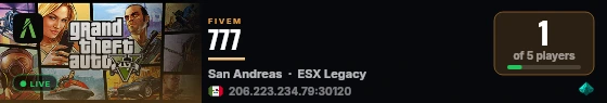 777 live status badge