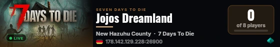 Jojos Dreamland live status badge