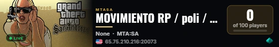 MOVIMIENTO RP / poli / mc / sumu / dominicano / gang live status badge