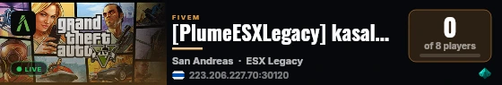 [PlumeESXLegacy] kasalong live status badge