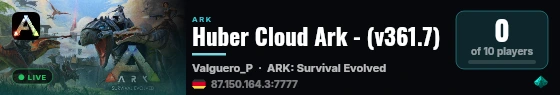 Huber Cloud Ark - (v361.7) live status badge