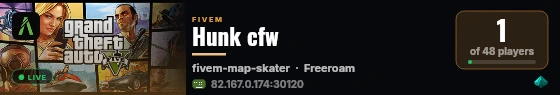 Hunk cfw live status badge
