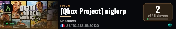 [Qbox Project] niglorp live status badge