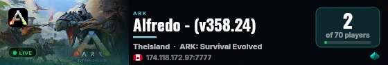Alfredo - (v358.24) live status badge