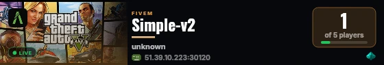 Simple-v2 live status badge