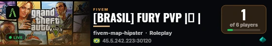 [BRASIL] FURY PVP |🏆 | live status badge