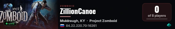 ZillionCanoe live status badge